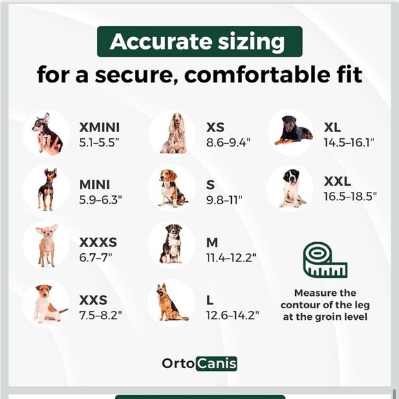 Ortocanis Dog Knee Brace For Hind Leg Support
- Flexible Neoprene Knee Brace - Picture 5 of 9